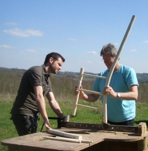 James helping Ian assemble his side panel 