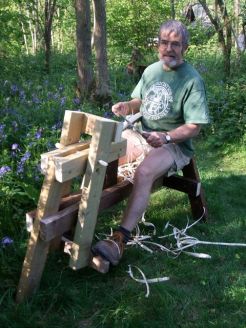 The lumber horse in action