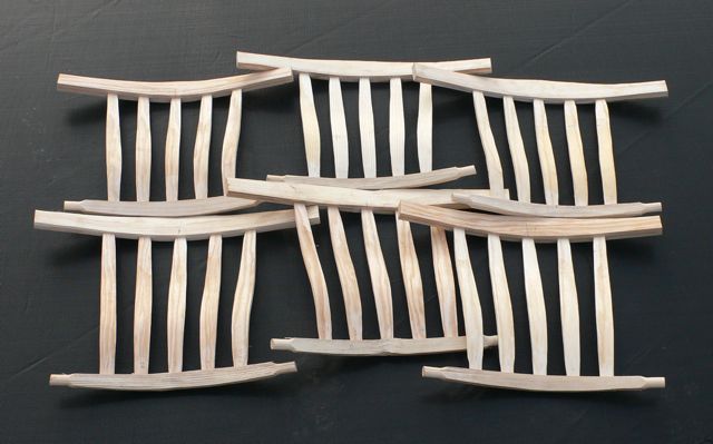 6 back panels assembled