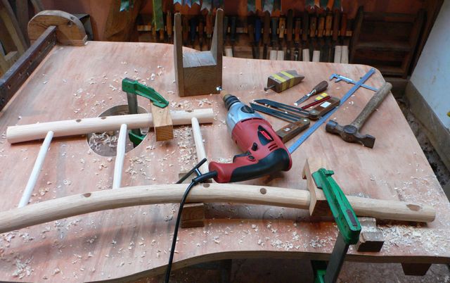 Drilling into one of the side panels