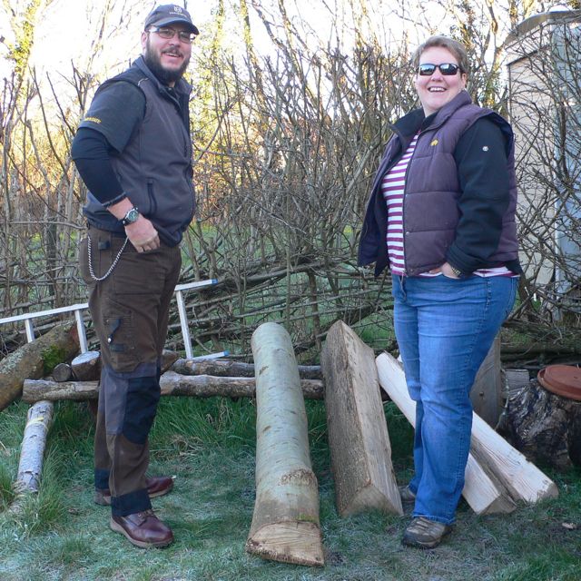 Rhys & Mandy with their green ash