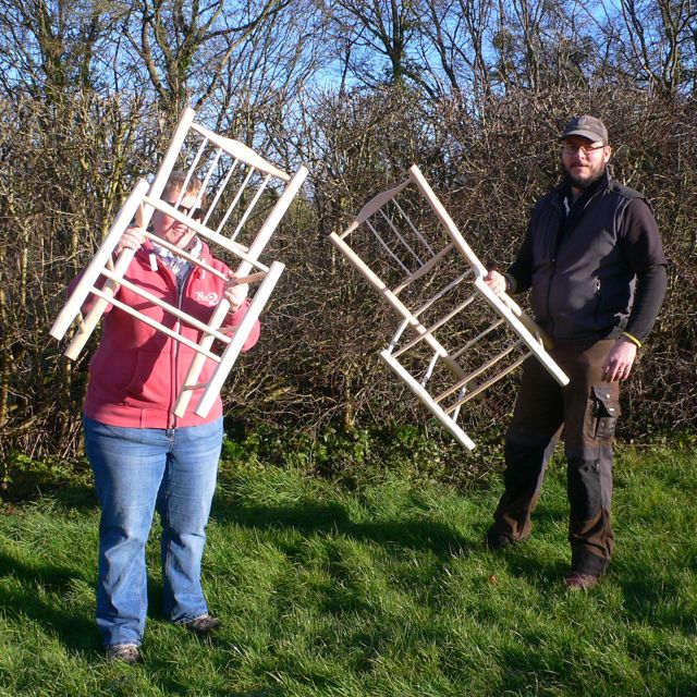 The frames assebled and oiled